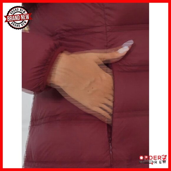 Lightweight Packable Puffer Jacket Hooded Mid-Length Winter Coat - Picture 8 of 8